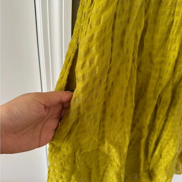 NWT Madewell Annamarie Mini Dress in Citrus Lime - Picture 8 of 12